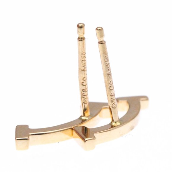 Tiffany Smile No Stone Pink Gold (18K) Stud Earrings Pink Gold